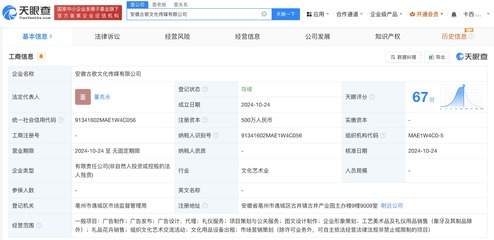 古井貢酒成立文化傳媒公司，業務范圍涵蓋設備租賃領域
